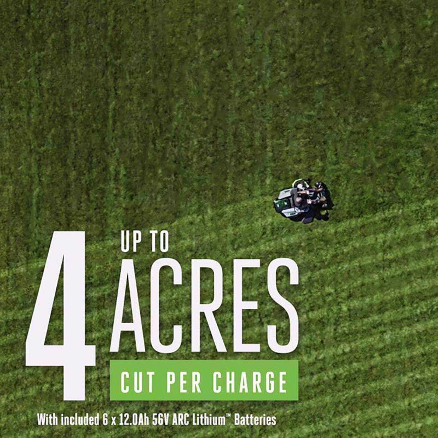 EGO Power+ Z6 ZT5207L 52 in. 56 V Battery Zero Turn Riding Mower Kit (Battery & Charger) W/ SIX 12.0 AH BATTERIES