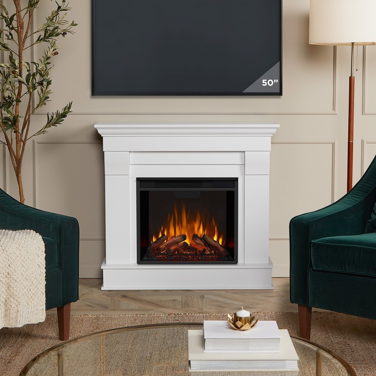 Real Flame Chateau Electric Fireplace