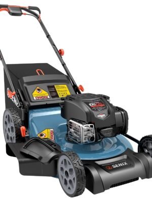 SENIX LSSG-H2 22-Inch Self Propelled Gas Lawn Mower with 163 cc 4-Cycle Engine