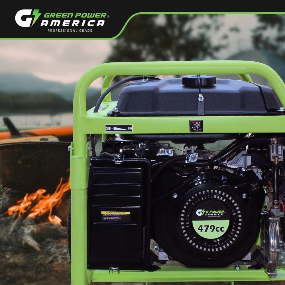 13,000W Dual Fuel Portable Generator, Powered by Gas or Propane, Electric Start, Home Backup & RV Ready