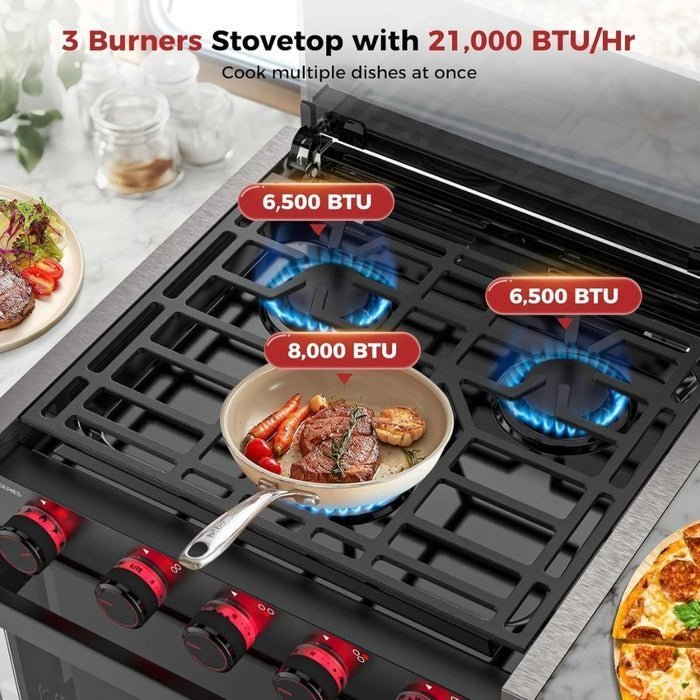 CAMPLUX 2-in-1 RV Propane Oven Stove