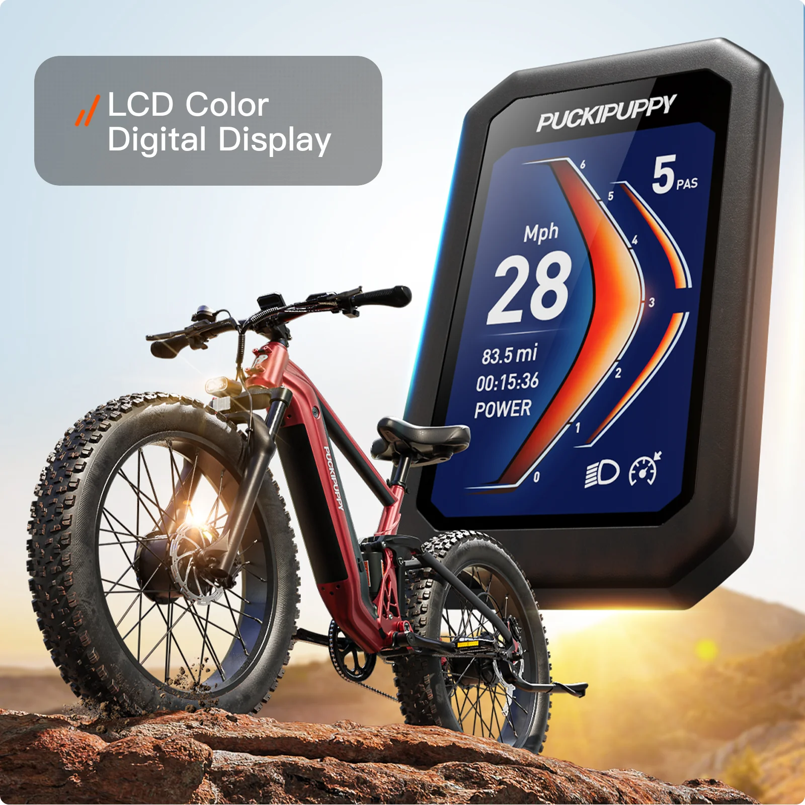 PUCKIPUPPY GoldenR Dual-Motor E-Bike