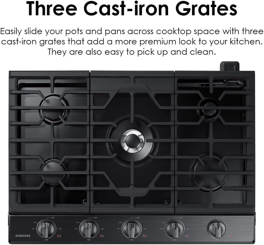 Samsung 36″ Gas Cooktop NA36N6555TS