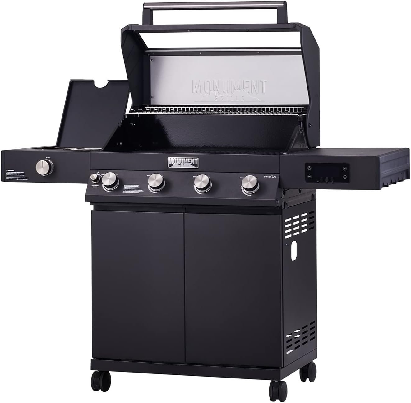 Monument Grills Denali 425 Black Smart Tech Propane Gas Grill