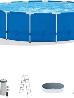 Intex 15′ x 48′ Metal Frame Above Ground Pool Set