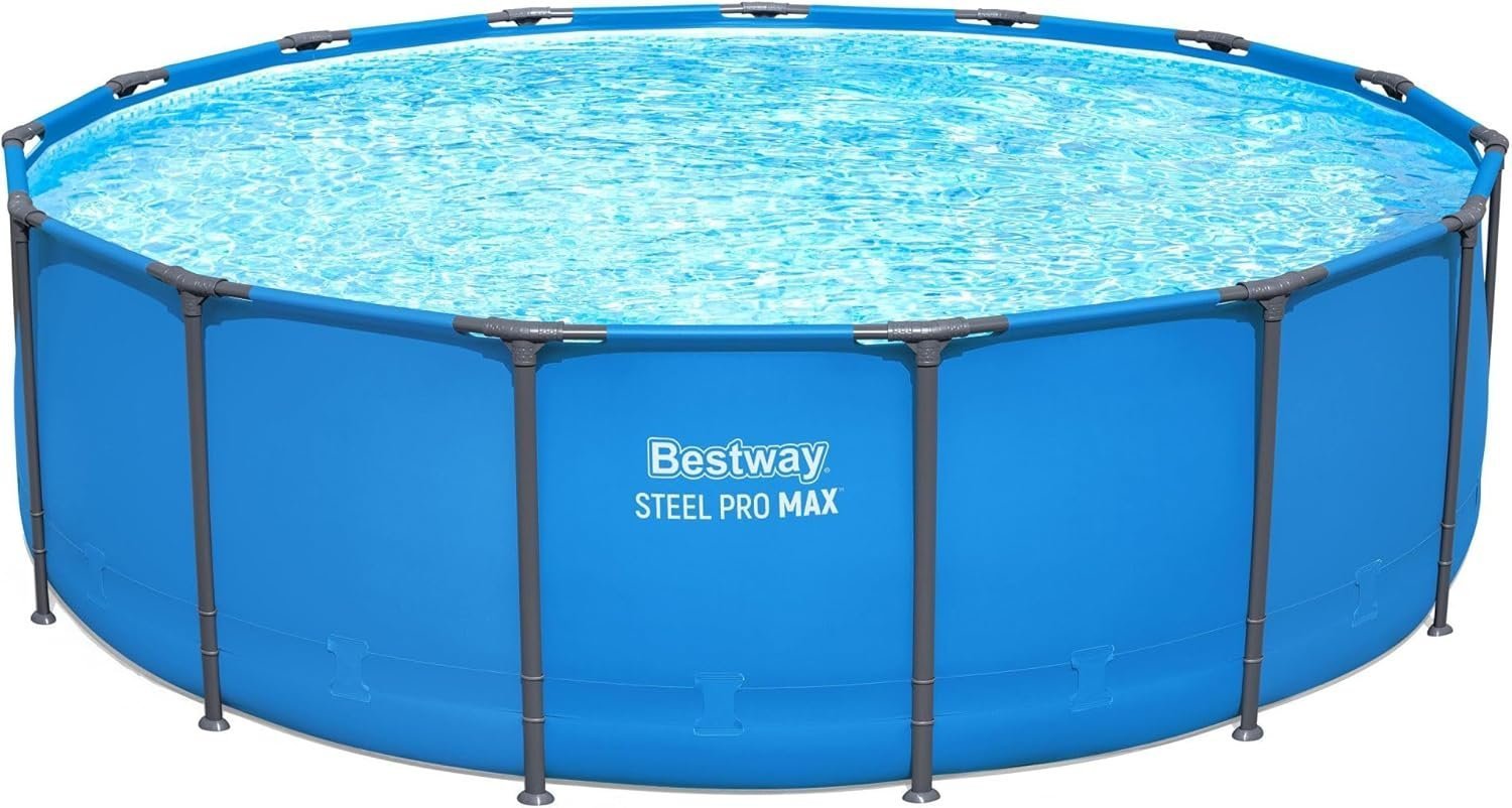 Bestway Steel Pro Max 15′ x 48″ Round Above Ground Pool Kit