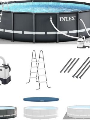 Intex Ultra XTR 14 ft. Round 42 in. Deep Soft Sided Above Ground Swimming Pool
