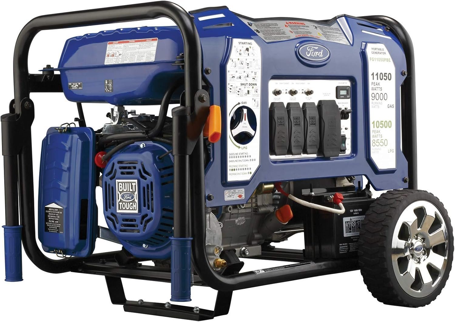 Ford 11,050 Watt Dual Fuel Portable Generator FG11050PBE