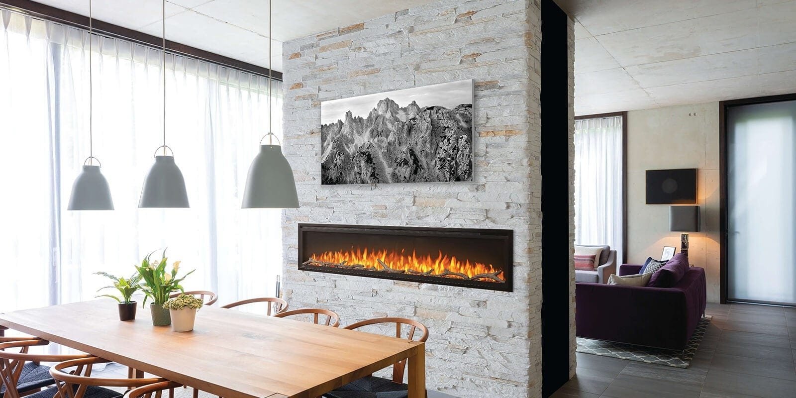 Napoleon Entice 60 Wall Hanging Electric Fireplace