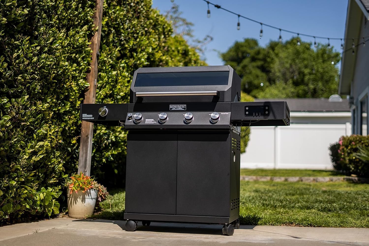 Monument Grills Denali 425 Black Smart Tech Propane Gas Grill