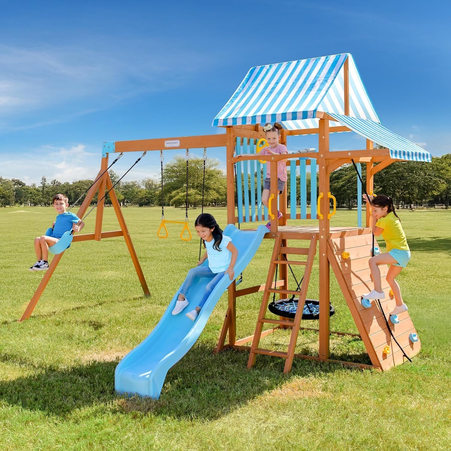 Teamson Kids Laguna Swing Set Playset