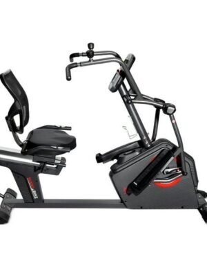 Sunny Health & Fitness Smart Recumbent Cross Trainer Elliptical Exercise Bike