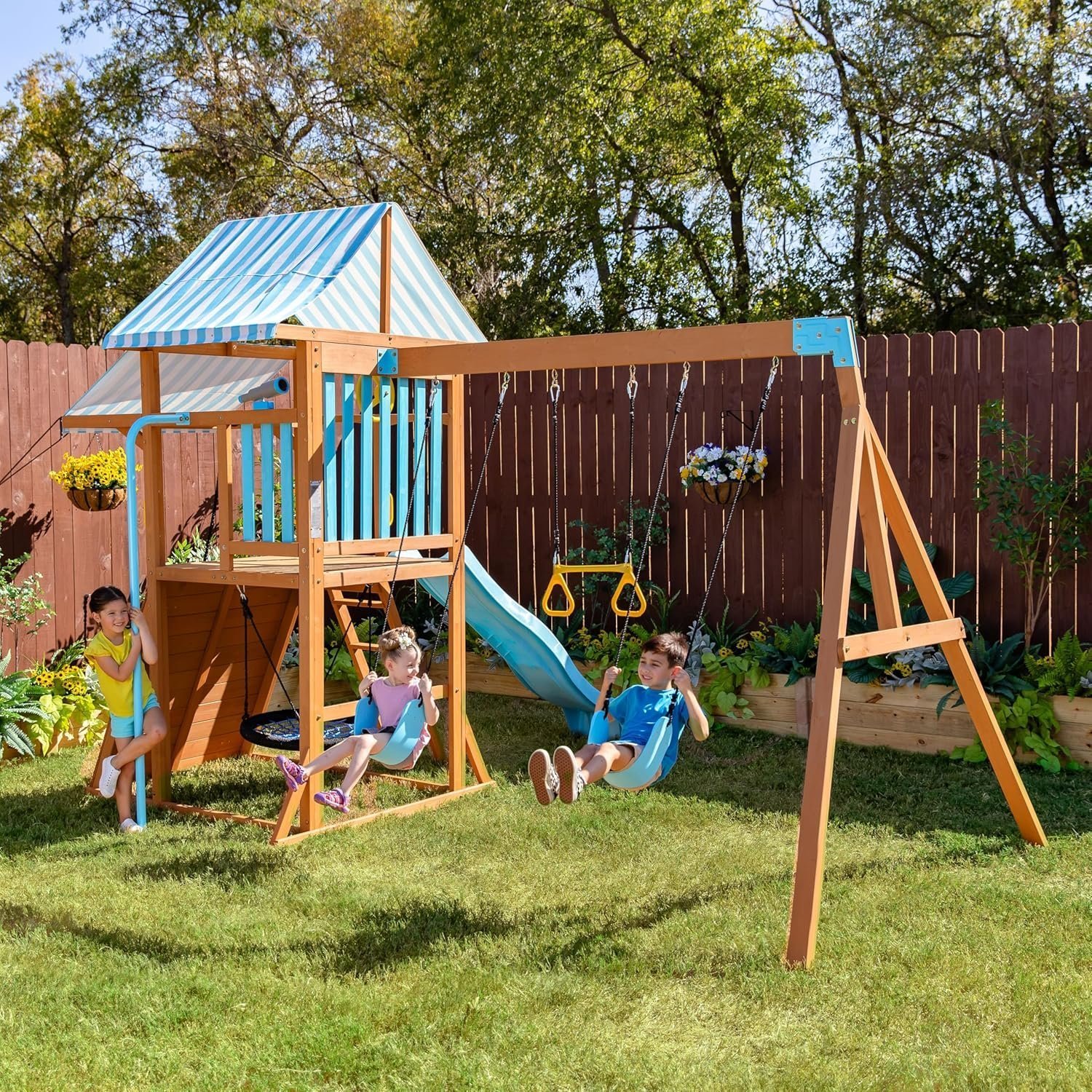 Teamson Kids Laguna Swing Set Playset