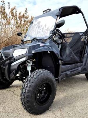 200cc Highlander UTV Fuel Injected Utility Vehicle Gas Golf Cart Alternate Fully Loaded – YK200U – BLACK