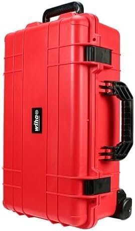 Wiha 32800 Insulated Tool Set with Screwdrivers, Nut Drivers, Pliers, Cutters, Ruler, Knife and Sockets in Rolling Tool Case, 10,000 Volt Tested and 1000 Volt Rated, 80-Piece Set