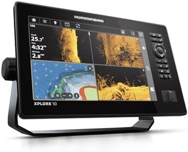 Humminbird XPLORE 10 GPS Fish Finder with Transducer, MEGA Side Imaging+ & HD Touchscreen Display