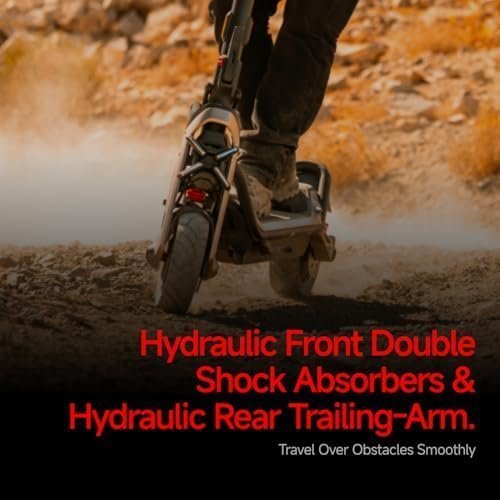 Segway SuperScooter GT3, 31 MPH w/ 45-Mile Long Range, 2400W Peak Motor, Dual Hydraulic Suspension, Self-Sealing Tires, Flash Charging Electric Scooter for Adults, UL 2272/2271 Certified, Gen3