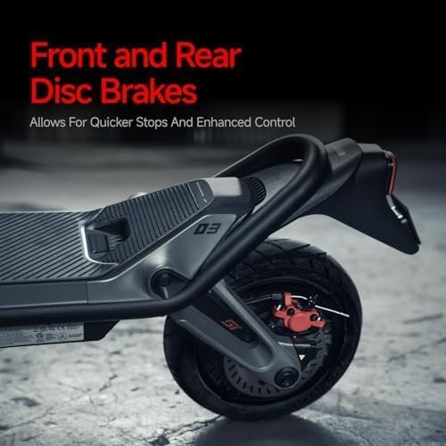 Segway SuperScooter GT3, 31 MPH w/ 45-Mile Long Range, 2400W Peak Motor, Dual Hydraulic Suspension, Self-Sealing Tires, Flash Charging Electric Scooter for Adults, UL 2272/2271 Certified, Gen3