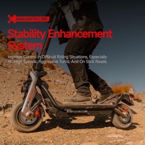 Segway SuperScooter GT3, 31 MPH w/ 45-Mile Long Range, 2400W Peak Motor, Dual Hydraulic Suspension, Self-Sealing Tires, Flash Charging Electric Scooter for Adults, UL 2272/2271 Certified, Gen3