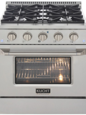Kucht 30 Gas Range in Titanium