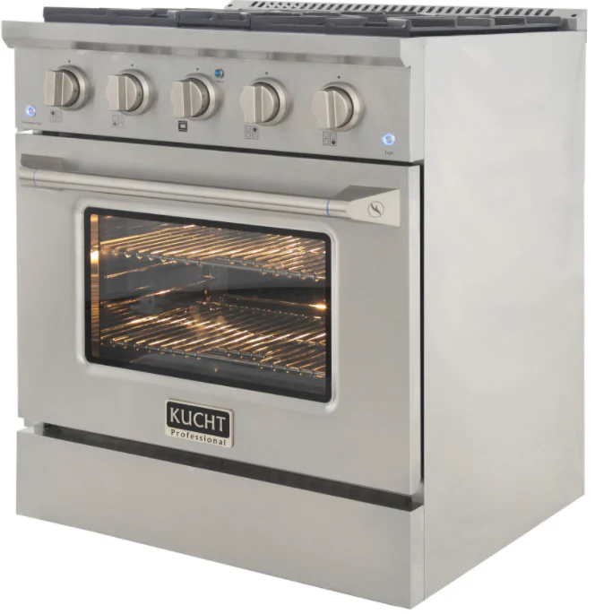 Kucht 30 Gas Range in Titanium
