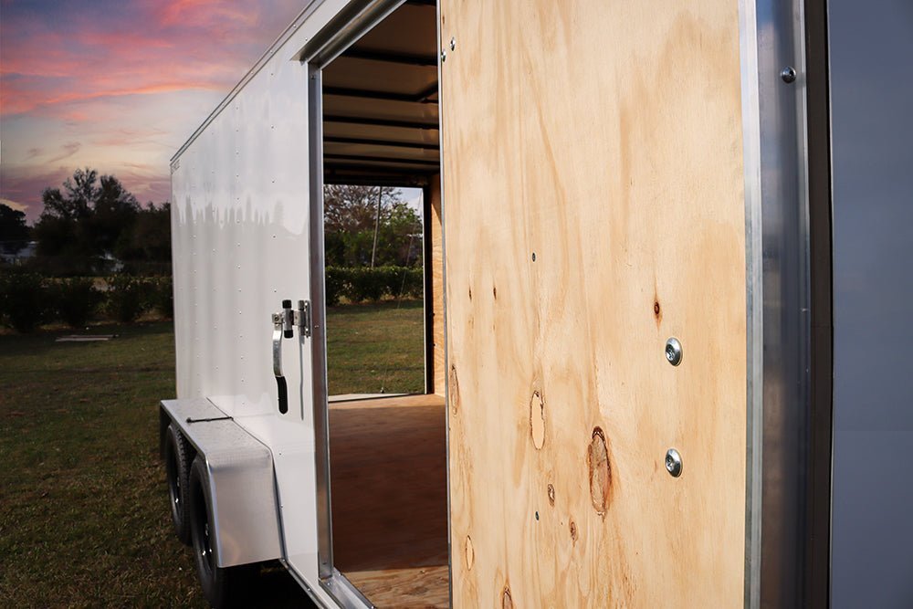 Big White Enclosed Trailer