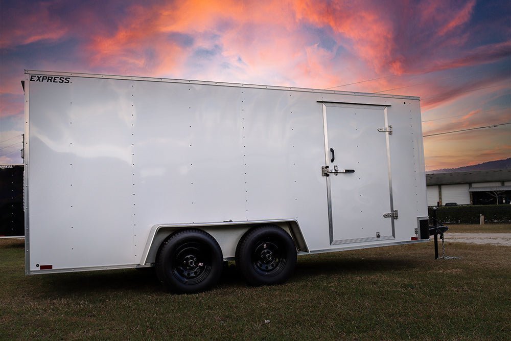 Big White Enclosed Trailer