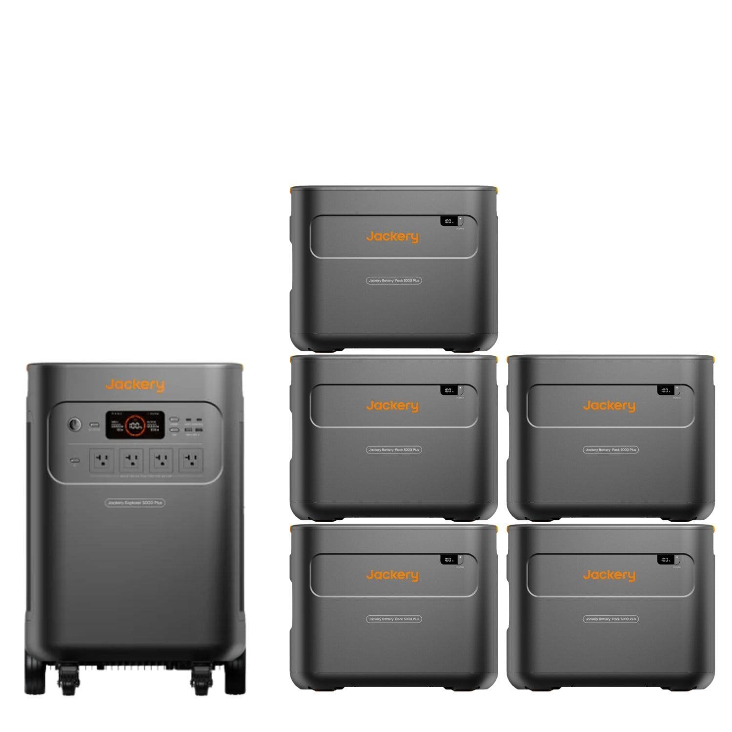 Jackery Explorer 5000 Plus Whole-Home Backup | 5040Wh | 7200W | 4000W Solar Input