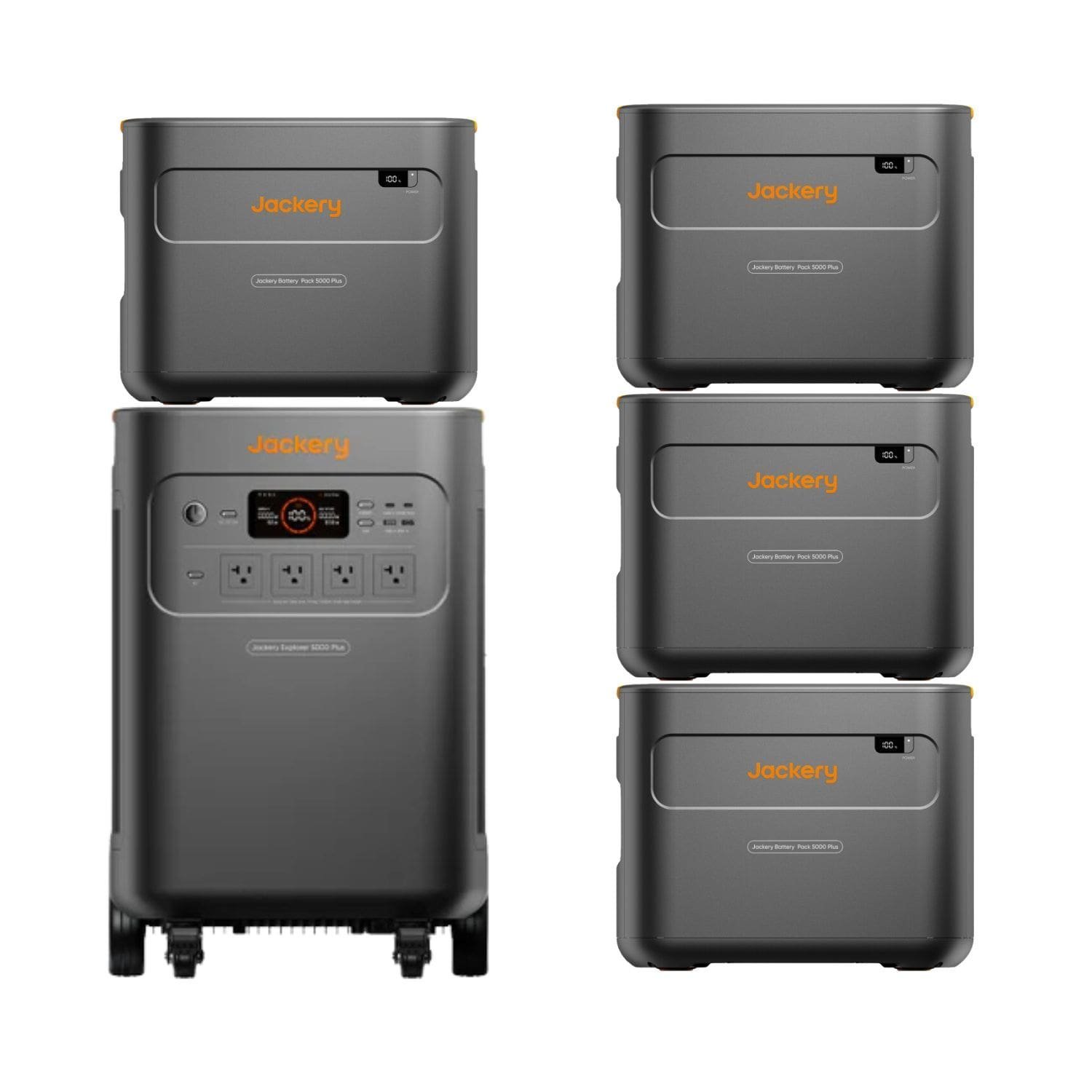 Jackery Explorer 5000 Plus Whole-Home Backup | 5040Wh | 7200W | 4000W Solar Input