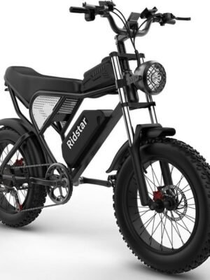 Ridstar Electric Bike for Adults 1500w 33mph,48v 20ah Electric Bicycle,20″ Fat Tire,7-Speed Mountain Bike Ul2849