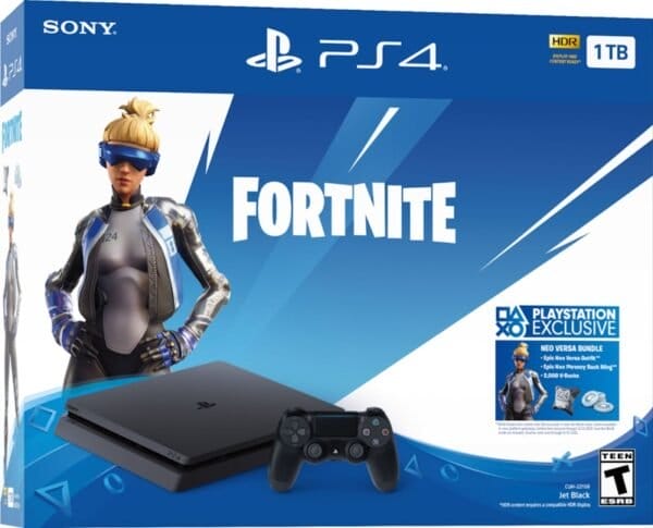Sony Playstation PS4 Pro 1TB Fortnite Neo Versa Console Bundle 3004673