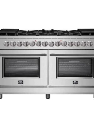 FORNO Massimo 60-Inch Freestanding Dual Fuel Range in Stainless Steel – FFSGS6125-60