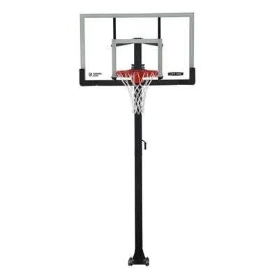 Lifetime Adjustable Bolt Down Basketball Hoop (60-Inch Tempered Glass)