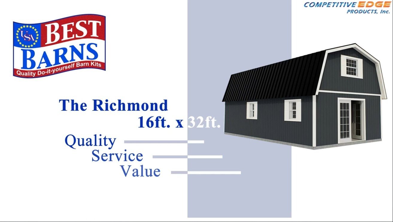 Best Barns Richmond 16 ft. x 32 ft. Wood Storage Building richmond1632