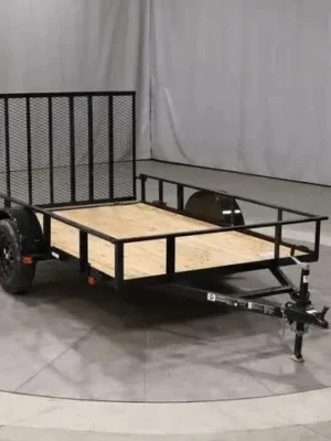 6×10 Single Axle Utility Trailer – Wood Floor & LED Lights