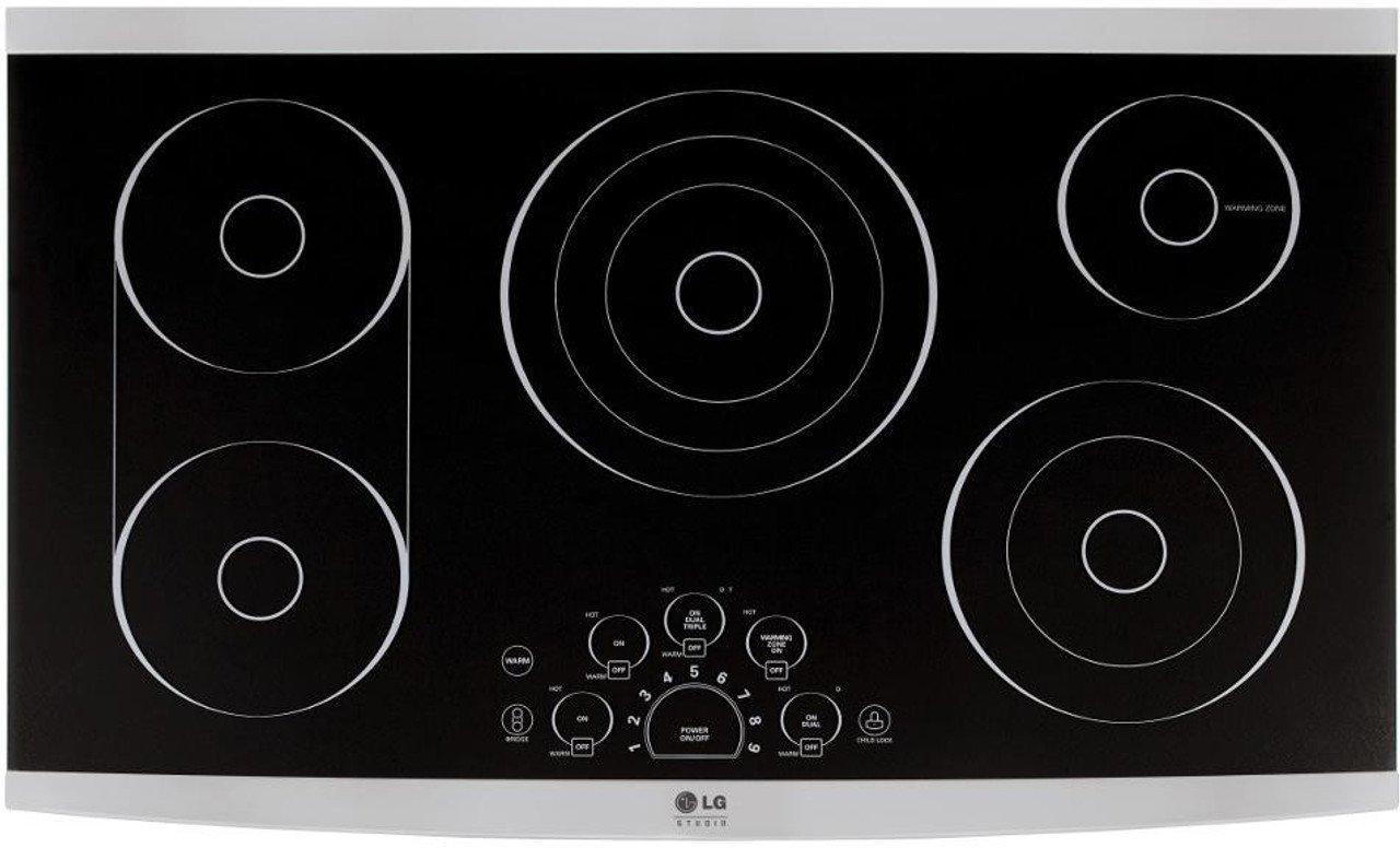 LG STUDIO 36″ Built-In Electric Cooktop LSCE365ST