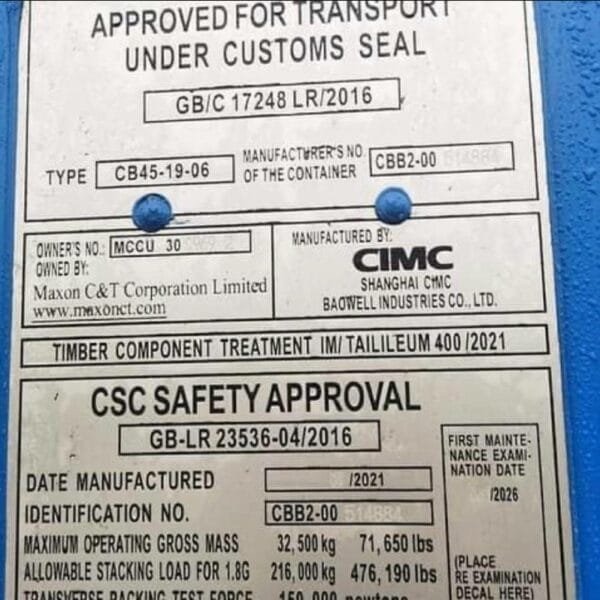 53ft inter modular new Container