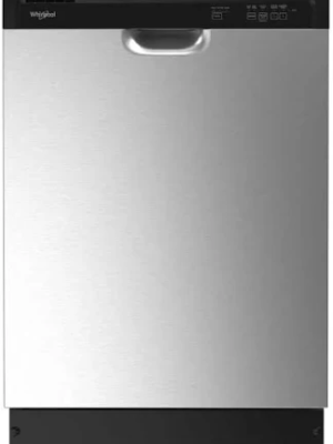 Quiet Dishwasher with Boost Cycle and Pocket Handle