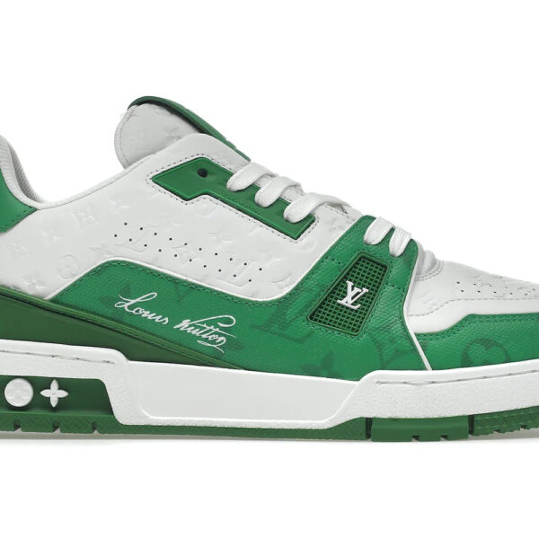 Louis Vuitton Denim Trainer '#54 Signature Green White'