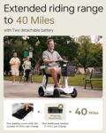 Paiseec S3 Pro Foldable 4-Wheel Mobility Scooter for Seniors, 40 Mile Range, 250W, All-Terrain