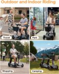 Paiseec S3 Pro Foldable 4-Wheel Mobility Scooter for Seniors, 40 Mile Range, 250W, All-Terrain