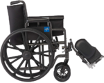 Drive Medical Blue Streak Wheelchair with Flip Back Desk Arms
