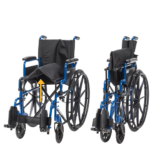 Drive Medical Blue Streak Wheelchair with Flip Back Desk Arms